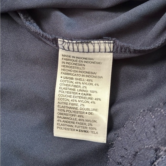 Lark & Ro Navy Blue Lace midi Dress Size 4 - Picture 12 of 17